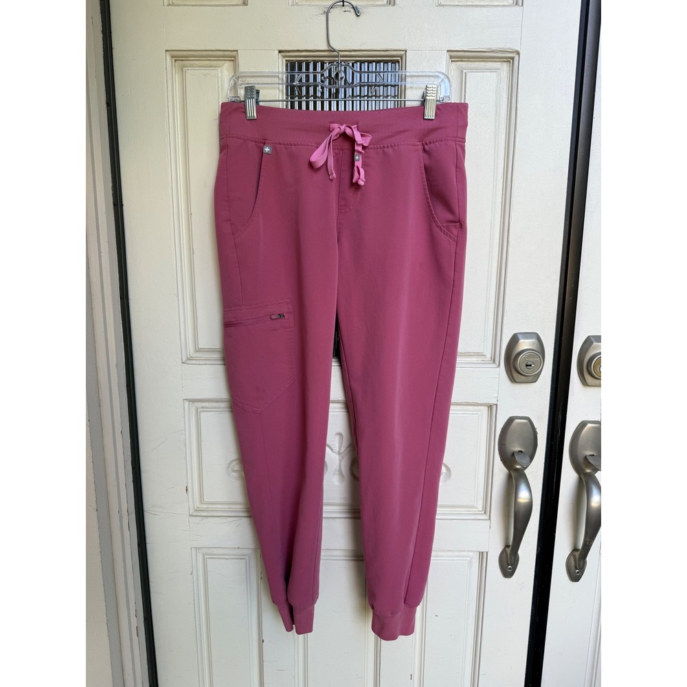 Figs Zamora Jogger Scrub Pants Breast Cancer Awareness Quartz Size Small Petite
